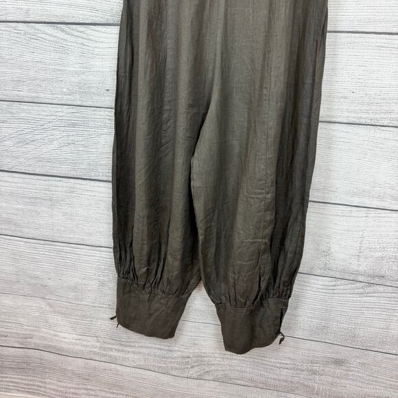 Sarah Pacini Women's Linen Cottagecore Lagenlook Harem Pants Size Medium - Picture 8 of 8
